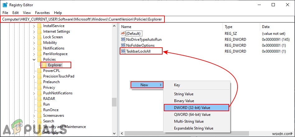 Windows 10에서 작업 표시줄 설정을 비활성화하는 방법은 무엇입니까? 