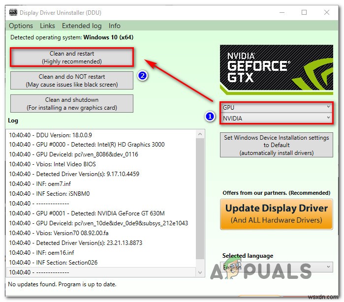 GeForce Experience  오류 HRESULT E_FAIL 을 수정하는 방법 