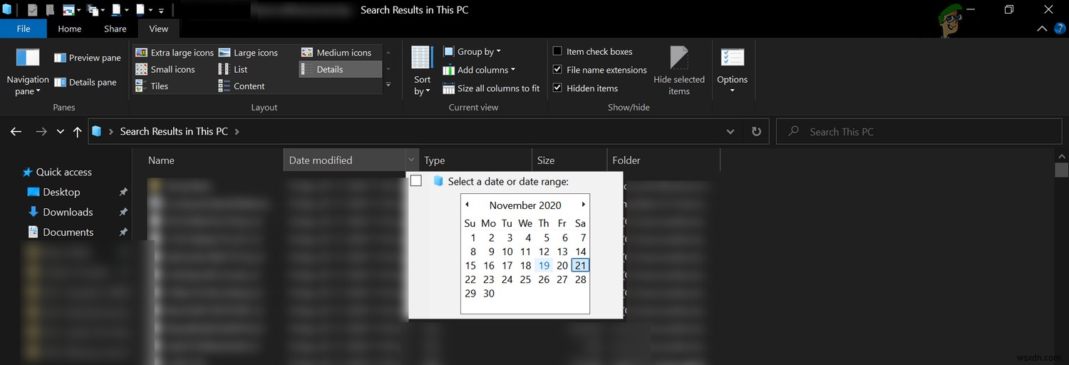 수정:누락된 검색 탭  파일 탐색기(Windows 10 – 1909)  