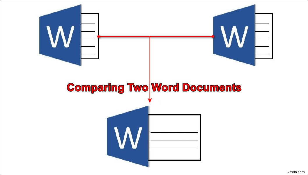두 개의 Microsoft Word 문서를 비교하는 방법은 무엇입니까? 