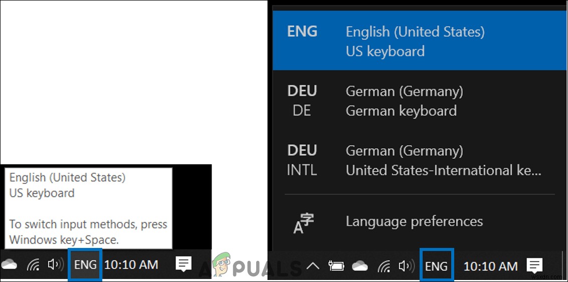 Windows 10에서 키보드 레이아웃/언어를 변경하기 위해 바로 가기를 설정하는 방법은 무엇입니까? 