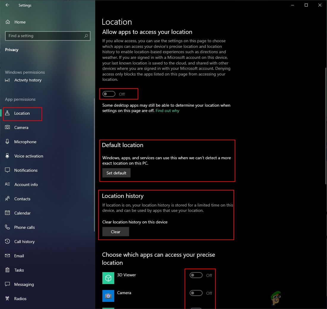 Windows 10에서 앱이 위치에 액세스하지 못하도록 하는 방법은 무엇입니까? 