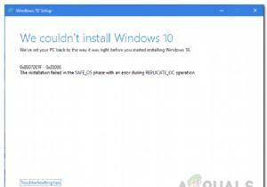 REPLICATE_OC 작업 중 SAFE_OS에서 실패한 Windows 10 설치를 수정하는 방법 