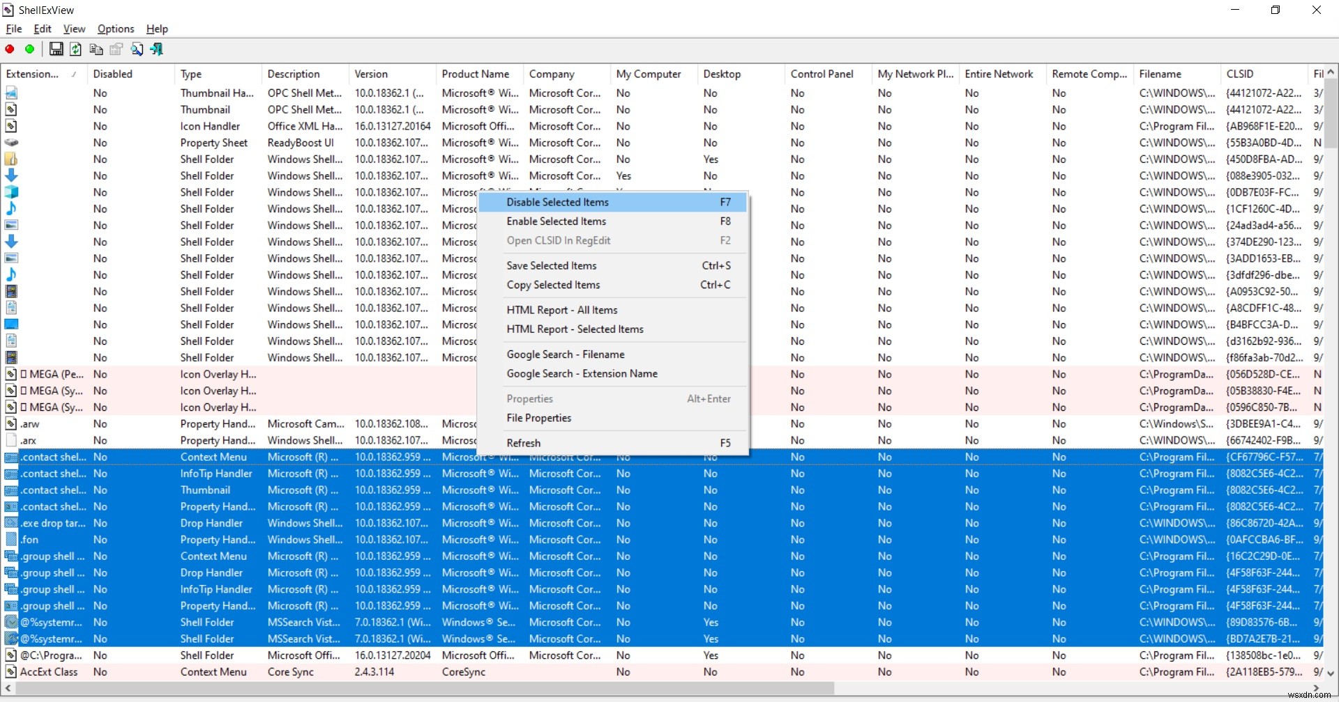 ShellExView를 사용하여 Windows 10 상황에 맞는 메뉴 로드 속도를 높이는 방법 