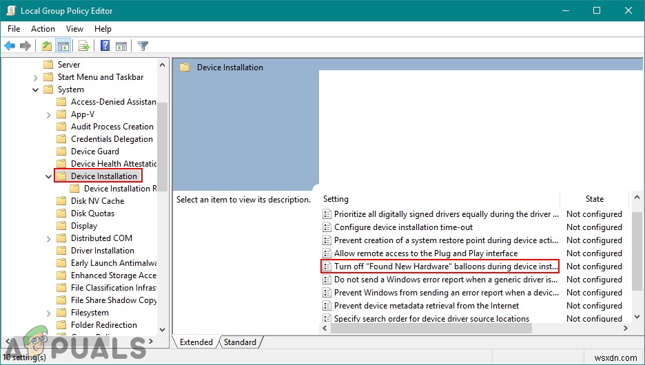 Windows 10에서  새 하드웨어 발견  메시지를 비활성화하는 방법은 무엇입니까? 