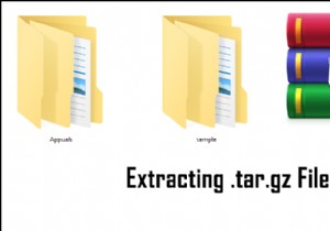 Windows에서 .tar.gz 파일을 추출하는 방법은 무엇입니까? 