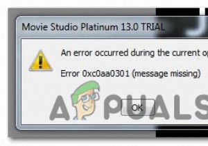 [FIX] 오류 코드 0xc0AA0301(메시지 누락)
