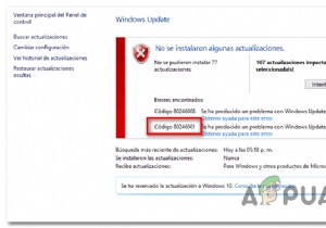 Windows 업데이트 오류 80246001을 수정하는 방법 