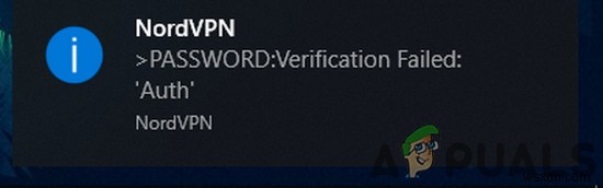 수정:NordVPN 비밀번호 확인 실패  인증  