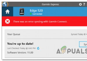 [해결 방법]  Garmin Connect와 동기화하는 중 오류가 발생했습니다  오류 수정하기