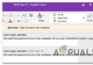 [FIX] OneNote 동기화 오류(0xE0000024) 