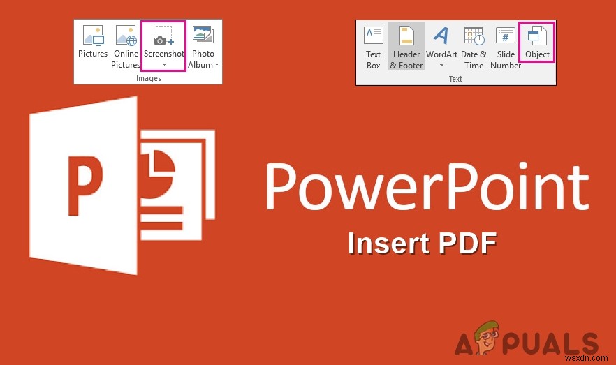 Microsoft PowerPoint에 PDF를 삽입하는 방법은 무엇입니까? 