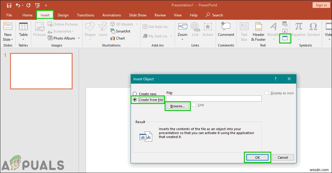 Microsoft PowerPoint에 PDF를 삽입하는 방법은 무엇입니까? 