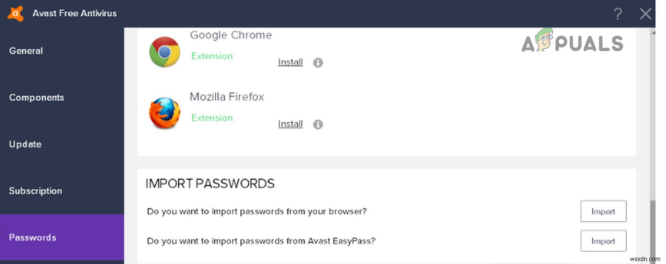 Avast Password Manager의 문제를 해결하는 방법은 무엇입니까? 