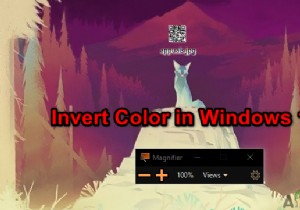 색상 필터 및 돋보기 앱을 사용하여 Windows 10에서 색상 반전