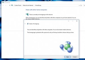 Windows 10에서 홈 그룹 설정 문제 