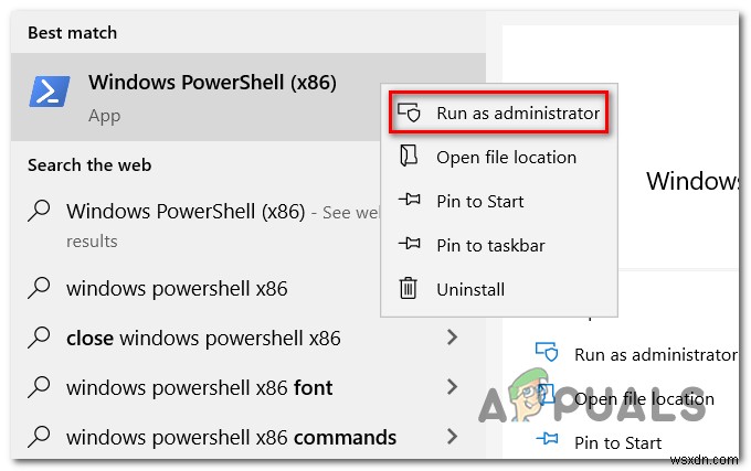 Powershell:초기화 중 오류가 발생했습니다. 