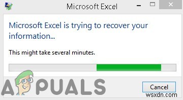 수정:Microsoft Excel이 귀하의 정보를 복구하려고 합니다. 