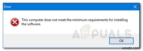 오류:그래픽 드라이버를 설치할 때 컴퓨터가 최소 요구 사항 오류를 충족하지 않습니다. 