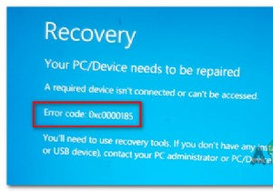 Windows 10 부팅 오류 0xc0000185(필수 장치에 액세스할 수 없음) 완벽 해결 가이드