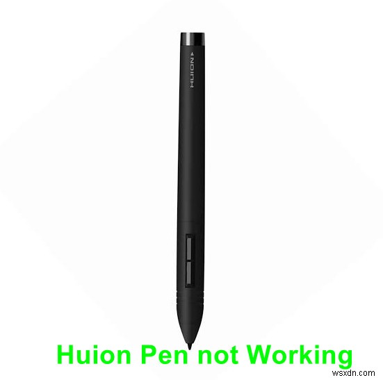 Huion 펜이 작동하지 않음 [수정] 