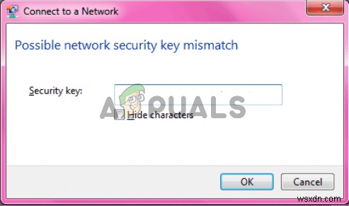 가능한 네트워크 보안 키 불일치 오류를 해결하는 방법은 무엇입니까? 