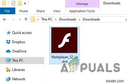 웹 브라우저 외부에서 Adobe Flash SWF 파일을 재생하는 방법은 무엇입니까? 