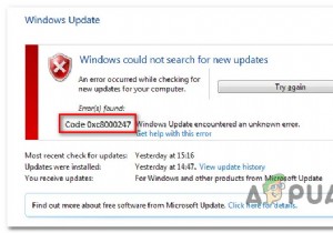 Windows 업데이트 오류 0xc8000247 완벽 해결 가이드
