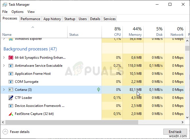 Windows 10에서 메모리를 사용하여 Cortana를 수정하는 방법은 무엇입니까? 