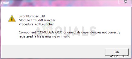 Windows에서  comdlg32.ocx  누락 오류를 수정하는 방법? 