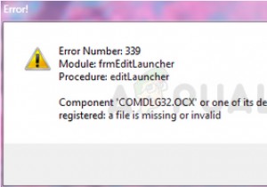 Windows에서  comdlg32.ocx  누락 오류를 수정하는 방법? 