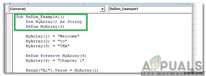 Visual Basic for Applications에서  아래 첨자 범위를 벗어남  오류를 수정하는 방법은 무엇입니까? 