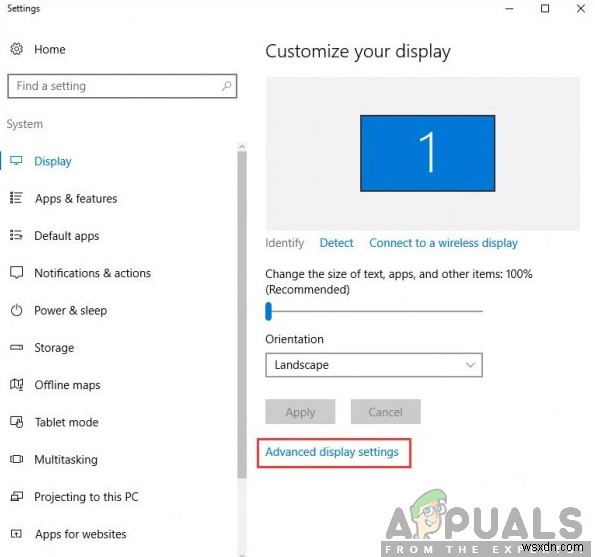 Windows 10에서 누락된 고급 디스플레이 설정을 수정하는 방법은 무엇입니까? 