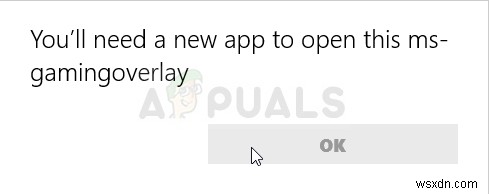 Windows 10에서  이 ms-gaming 오버레이를 열려면 새 앱이 필요합니다  오류를 수정하는 방법은 무엇입니까? 