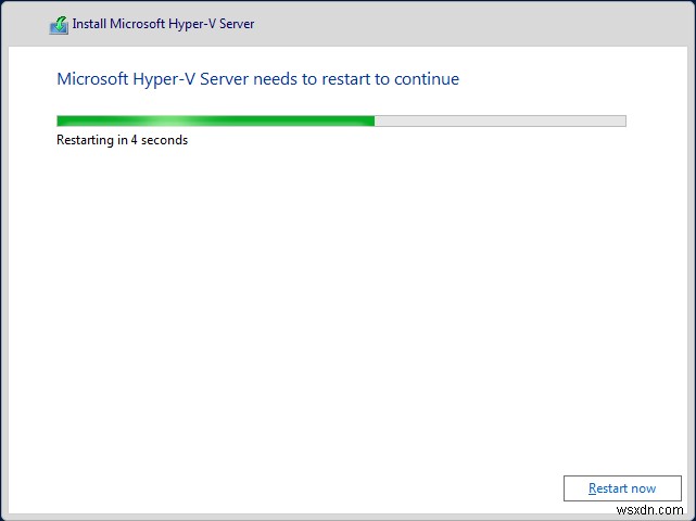 Hyper-V 2019 Server Core를 설치하는 방법은 무엇입니까? 