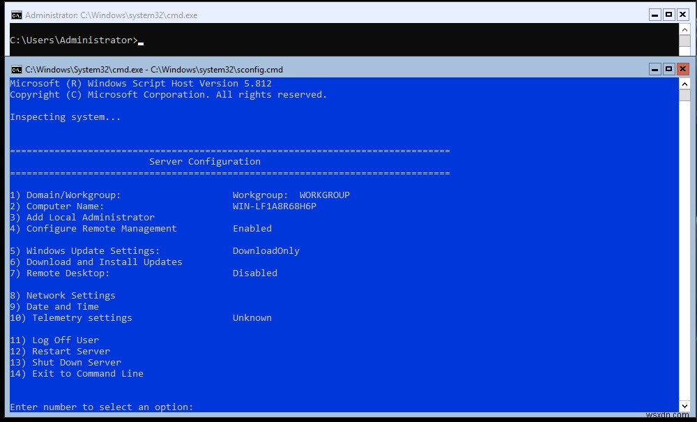 Hyper-V 2019 Server Core를 설치하는 방법은 무엇입니까? 