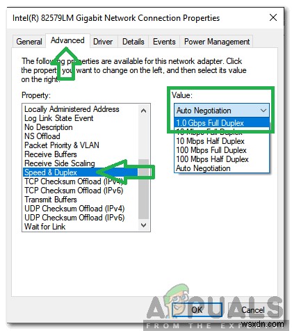 최고 속도로 실행되지 않는  Realtek PCIe GBE 제품군 컨트롤러 를 수정하는 방법은 무엇입니까? 