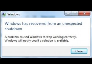  예기치 않은 종료에서 Windows가 복구되었습니다  오류를 수정하는 방법은 무엇입니까? 