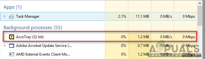 시작 시 Adobe AcroTray.exe를 비활성화하는 방법 