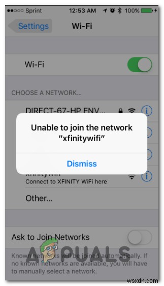  Xfinity Wi-Fi HotSpot이 작동하지 않음 을 수정하는 방법 