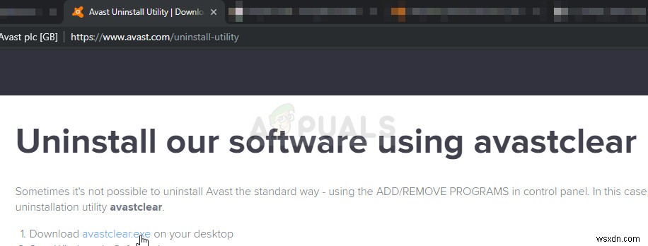 수정: AvastUI.exe  진입점을 찾을 수 없음 