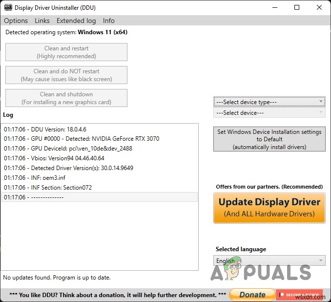 Windows에서 GeForce Experience 오류 코드 0x0001을 수정하는 방법은 무엇입니까? 