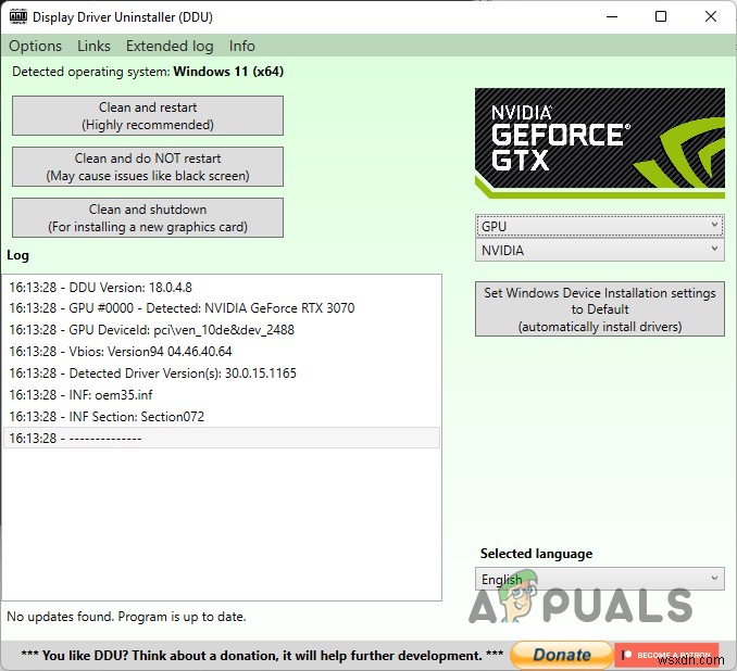 Windows에서 GeForce Experience 오류 코드 0x0001을 수정하는 방법은 무엇입니까? 