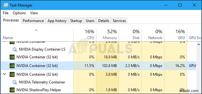 수정:NVIDIA 컨테이너 높은 CPU 사용량 