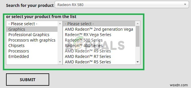 수정:현재 Radeon 설정을 사용할 수 없음 