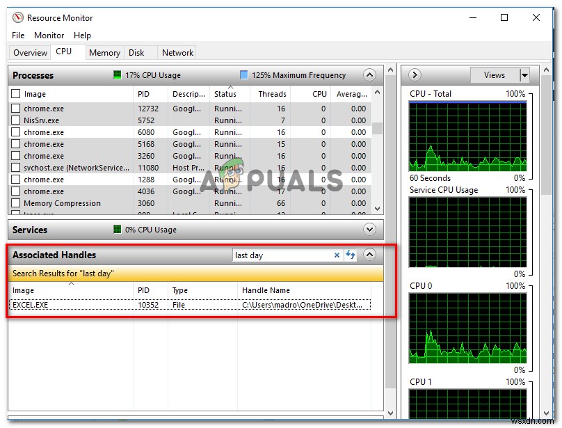 수정:파일이 Windows 탐색기에서 열려 있기 때문에 작업을 완료할 수 없음 