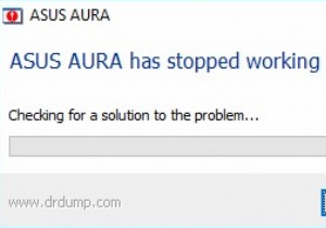 수정:ASUS AURA가 작동하지 않음 