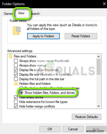 수정:AppData 폴더를 찾을 수 없음 Windows 10 