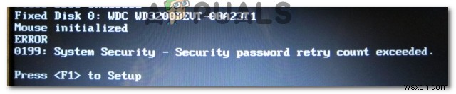 수정:Windows 오류 0199 보안 암호 재시도 횟수 초과 
