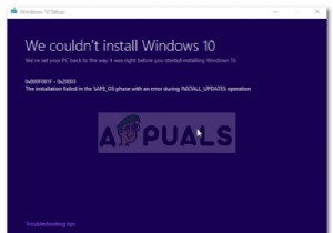수정:Windows 업데이트 오류 0x800F081F 